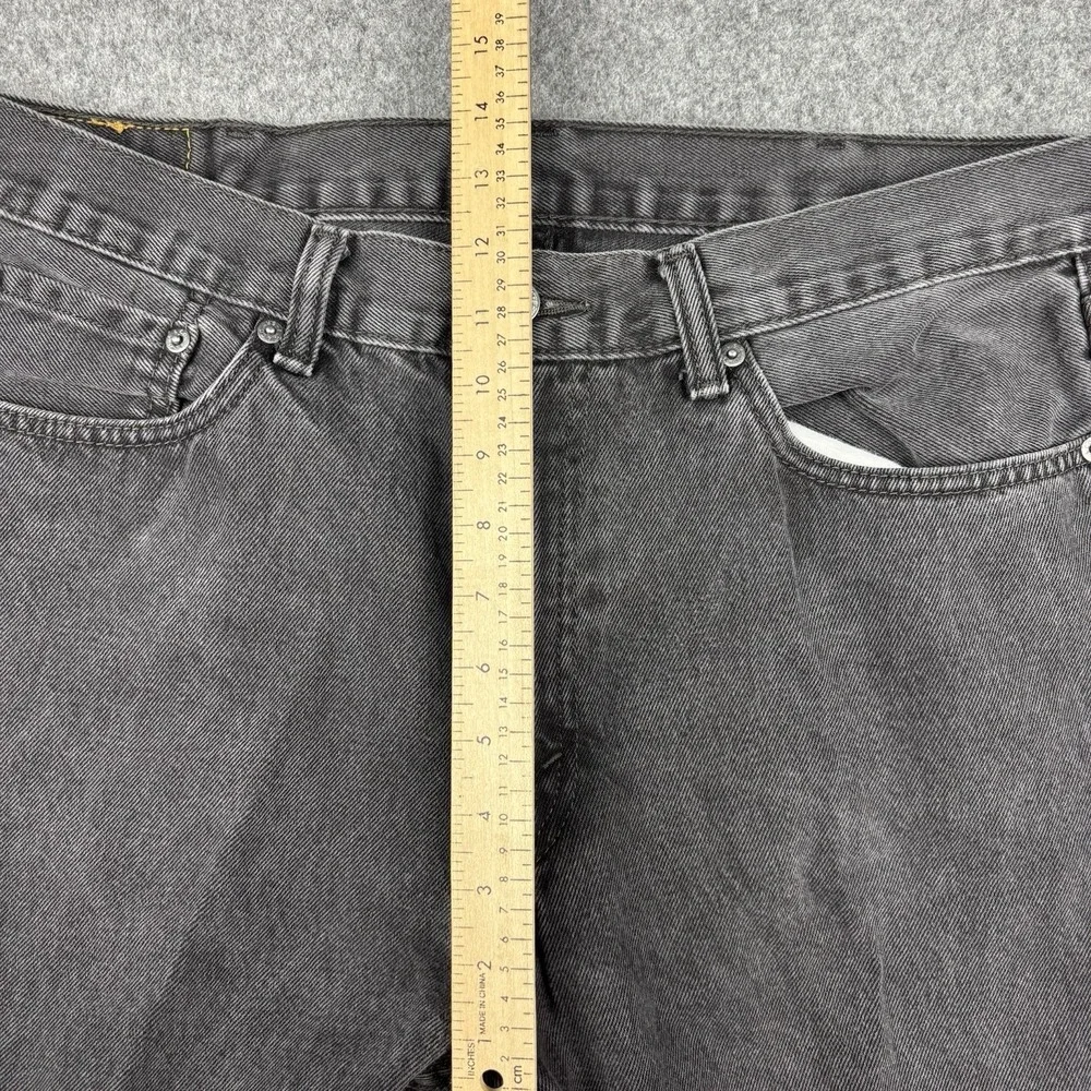 Levi's 505‎ Jeans Mens 38x30 (Fits 36x29) Black Wash Straight Leg Denim Casual